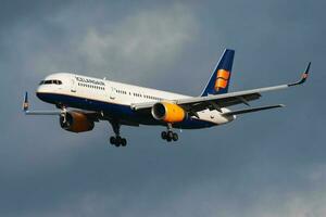 Icelandair Boeing 757-200 TF-FIR passenger plane landing at Frankfurt Airport photo