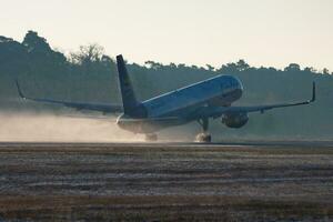 Condor Boeing 757-300 D-ABOL passenger plane departure at Frankfurt Airport photo