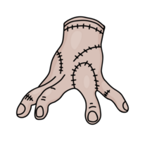 klistermärke hand sak png