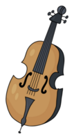 autocollant musical instrument violoncelle png