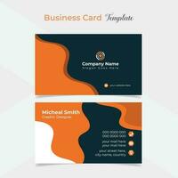 elegant and modern business card template design vector