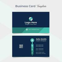 elegant and modern business card template design vector