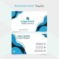 digital creative and stylish modern business card template design vector