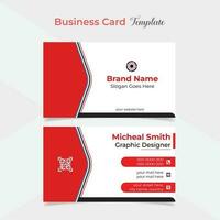 digital creative and stylish modern business card template design vector