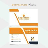 digital creative and stylish modern business card template design vector