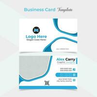 digital creative and stylish modern business card template design vector