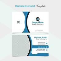 digital creative and stylish modern business card template design vector