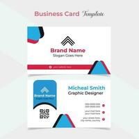 professional and clean style modern business card template design vector