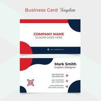 modern and clean creative business card template design vector