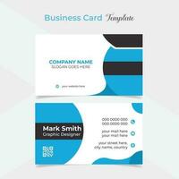 modern and clean creative business card template design vector