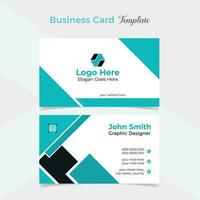 professional and clean style modern business card template design vector