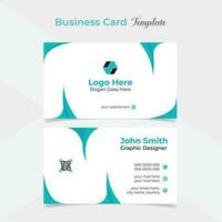 modern and clean creative business card template design vector