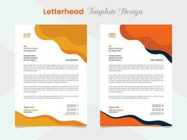 modern creative letterhead template design for your business vector