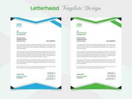 professional corporate business style letterhead design template vector