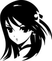 Anime, Minimalist and Simple Silhouette - Vector illustration