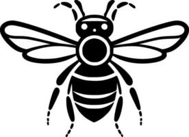 Bee - Minimalist and Flat Logo - Vector illustration