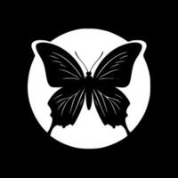 mariposa, negro y blanco vector ilustración