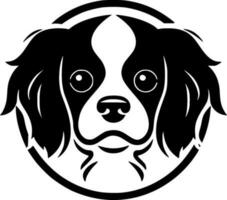 perro, negro y blanco vector ilustración