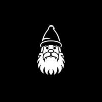 Gnome - Black and White Isolated Icon - Vector illustration