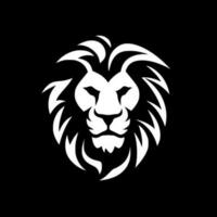 Lion, Black and White Vector illustration