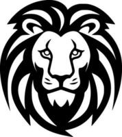 Lion, Black and White Vector illustration