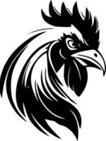 Rooster, Minimalist and Simple Silhouette - Vector illustration