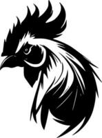 Rooster, Minimalist and Simple Silhouette - Vector illustration