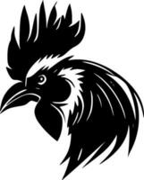 Rooster, Minimalist and Simple Silhouette - Vector illustration