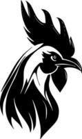 Rooster, Minimalist and Simple Silhouette - Vector illustration