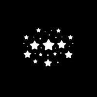 estrellas - minimalista y plano logo - vector ilustración