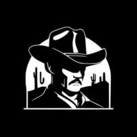 Western, Black and White Vector illustration