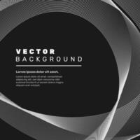 Business template for elegant presentations with abstract stripes wave background. - Vector. vector