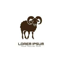 Sheep logo icon. Sheep silhouette isolated design on white background. Vector illustration