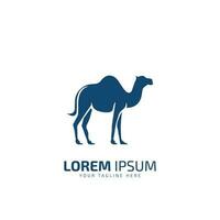 Camel symbol isolated on white background. vector design template for logo, emblem and print.