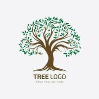 árbol logo vector, silueta, bosque ilustración, árbol diseño, pino árbol vector