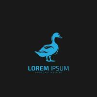 Duck logo vector illustration design template