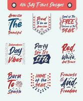 4th july t shirt design bundle vector