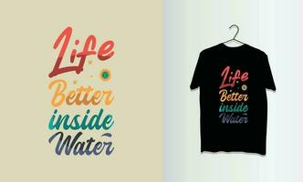 t shirt summer typography , lettering design for merch vector