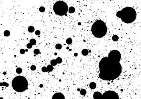 Black Splashes Hand Made Tracing From Sketch, Vector Illustration