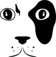 Sketch Dog Face vector