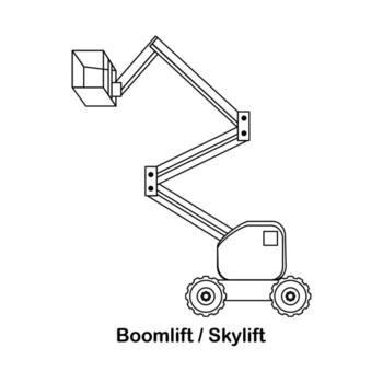 construcción vehículos colorante página vector