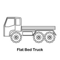 Construction vehicles coloring page vector