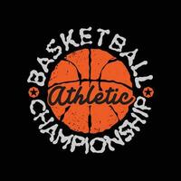 Basketball illustration typography. perfect for t shirt design vector