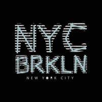 ilustración vectorial y tipografía de Nueva York, perfecta para camisetas, sudaderas con capucha, estampados, etc. vector