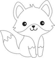 fox patchwork draw cartoon doodle kawaii anime coloring page cute illustration drawing clip art character chibi manga comic vector