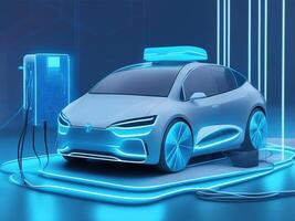 Smart futuristic car hologram HUD UI. Abstract virtual graphic touch user interface.Auto service concept. Scanning and automobile data analysis. photo