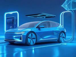 Smart futuristic car hologram HUD UI. Abstract virtual graphic touch user interface.Auto service concept. Scanning and automobile data analysis. photo
