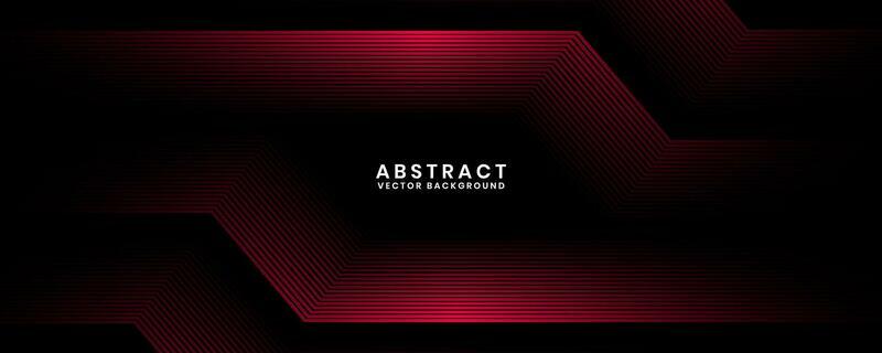 3D red techno abstract background overlap layer on dark space with glowing lines effect decoration. Modern graphic design element future style concept for banner, flyer, card, or brochure cover