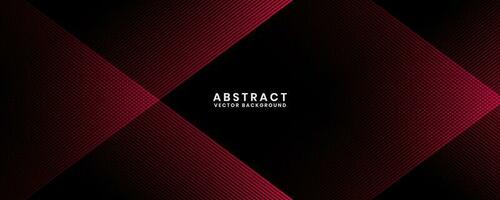 3D red techno abstract background overlap layer on dark space with glowing lines effect decoration. Modern graphic design element future style concept for banner, flyer, card, or brochure cover vector