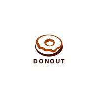 Donuts illustration logo design vector template